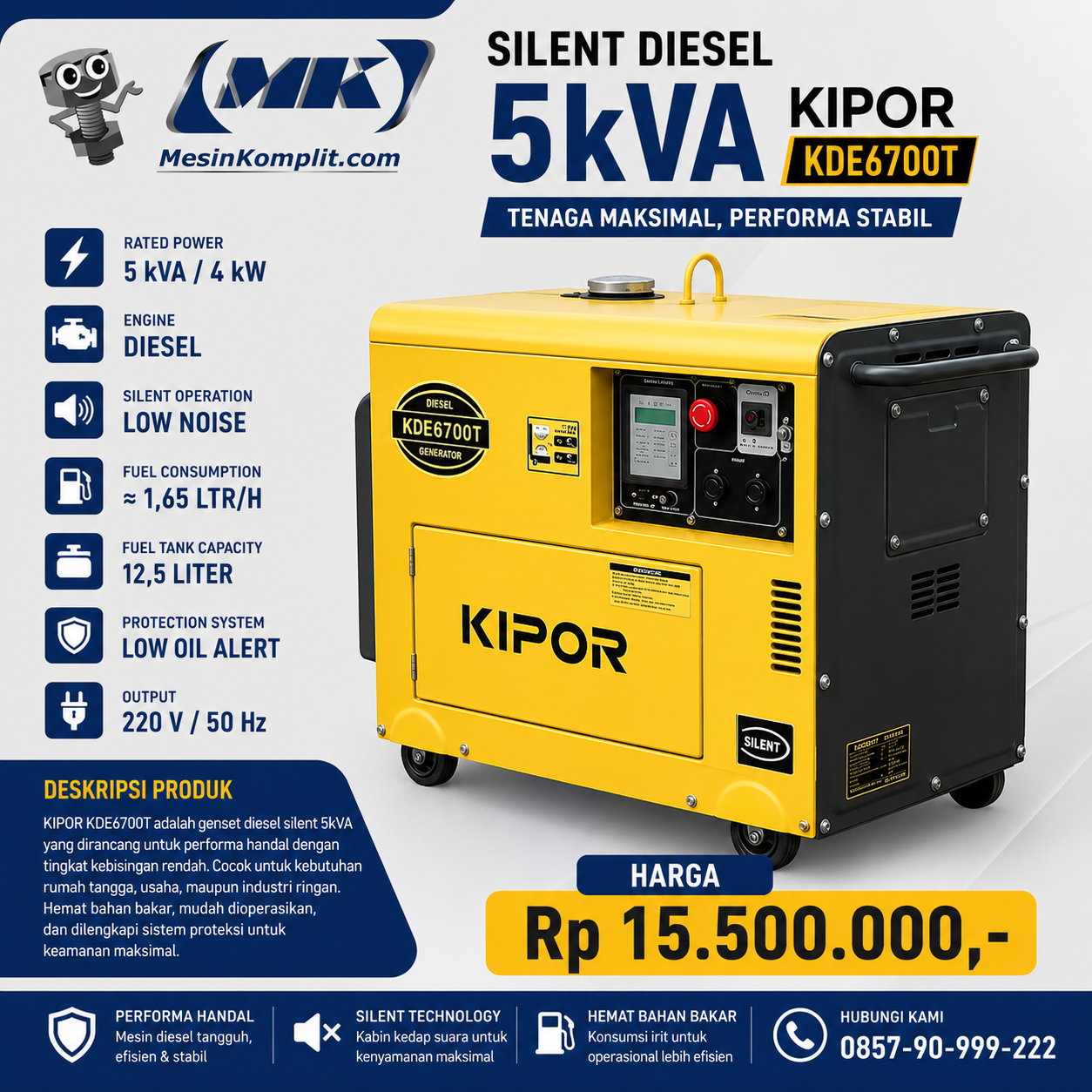 Genset Silent Diesel...
